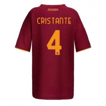 Billige Fotballdrakt AS Roma Bryan Cristante #4 Replika Hjemmedrakt Dame 2025-26 Kortermet